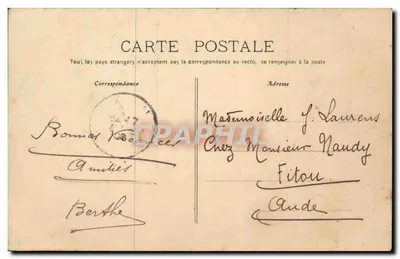 Béziers — Fontaine do Titan — Editor Ault — Verso