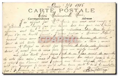Paris (8º arrondissement) — A Rue Royale e a Madeleine — Verso
