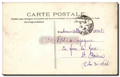 Paris — A Porta Saint-Martin e o Teatro da Renascença — C.M. n°108 — Verso