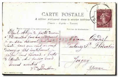 Paris - A Porta Saint-Denis — editor P. Schwyzer, Paris — Verso