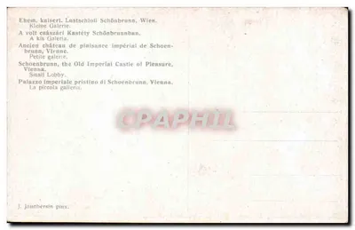 Sala de baile — Antigo castelo imperial de lazer de Schoenbrunn — J. Jäunbersin pinx. — Verso