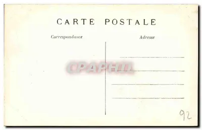 Rosarium Bagatelle — widok ogrodu z spacerującymi osobami — C M. nr 1334 — Rewers