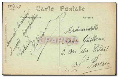 Paryż — Arc de Triomphe de l'Étoile — JND Hot. n°2489 — Rewers