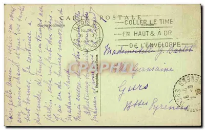 PARIS - Opera en Metrostation — A.P. — n° 170 — Achterkant