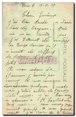 Paryż — Fontanna brązowa na Place de la Concorde — wydawca PaRensée, n°10 — Rewers