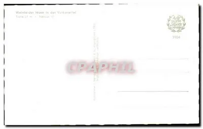 Weinfeider Maar na Vulkanefel — Profundidade 51 m - 15 hectares — editor K. S. Kämpfner — Verso