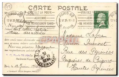 PARIS — A Câmara dos Deputados e o Ponte da Concorde — LIP — Verso