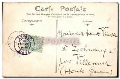 Paris — Arte da Vitória, a partida, grupo de Rude — N.D. Pirot — Verso