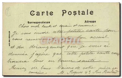 París — Plaza de la República — editor E. Verfaller — Reverso