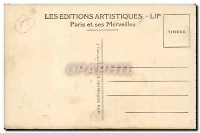 Paryż — Allee des Champs-Élysées i konie z Marly — LIP — Rewers