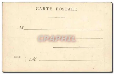 Paryż — L'Arc des Tuileries — éditeur non identifié — Rewers