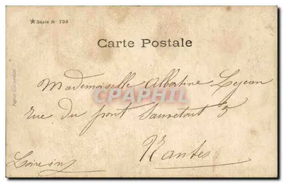 Avanti la musica! — Serie N° 738 — Carta Guillot — Verso