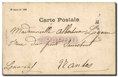Bambini in abito da festa — La partenza per la cerimonia — Carta Gaillimont, Serie N° 738 — Verso