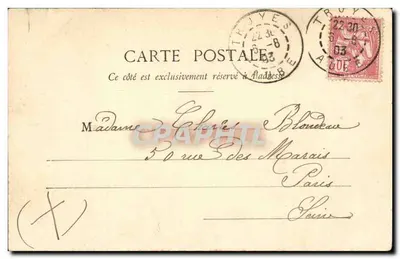 Le Baromètre du Ménage — scène de couple avec baromètre — éditeur imprimeur non visible — Verso