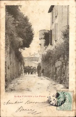 St Savinien - Le Peux - Bilhete postal antigo