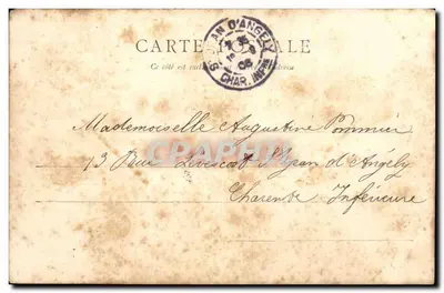 St Savinien - Le Peux - Bilhete postal antigo — Verso