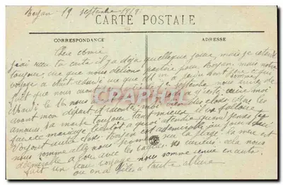 La Conche de Foncillon — Royan (Côte d'Argent) — B.R. 4224 — Verso