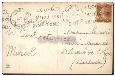 Cauterets — Zbiór Wodospadu Espalion — Wydawca L. Hautes-Pyrénées, nr 577 — Rewers