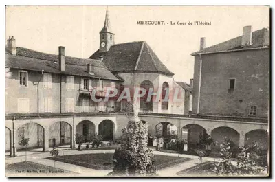 Mirecourt - A Cour do Hospital — Yve F. Marlin, editor, Mirecourt