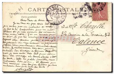 PARIS — Bois de Vincennes — A Gruta e as Margens do Lago — C.M. n°244 — Verso