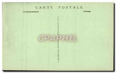 Paryż — Arc de Triomphe i avenue de l'Étoile — A. Leconte, Paryż — Rewers