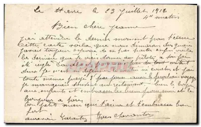 Uma Pensada — carta postal decorativa com cinco retratos em forma de pétalas — editor: B. Rétou, n° 330 — Verso