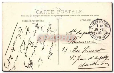 La Rochelle — O Porto — Edição Alemã, 55, Rue St-Vincent — Verso