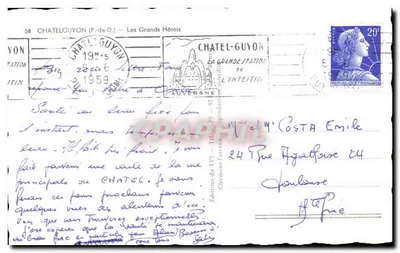 Châtel-Guyon — Os Grandes Hotéis — Éditions du LYS — Verso