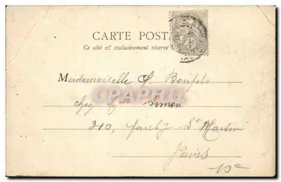 PARIS — Griglia del Parco Monceau — B. Rey, Parigi, n° 117 — Verso