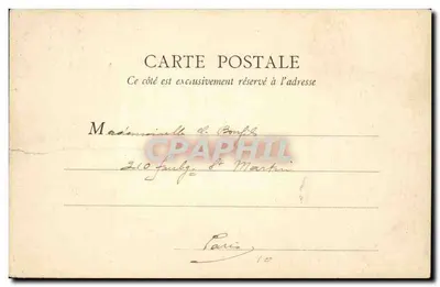 Paryż — Rue Soufflot i Panthéon — B.E. Paryż nr 80 — Rewers