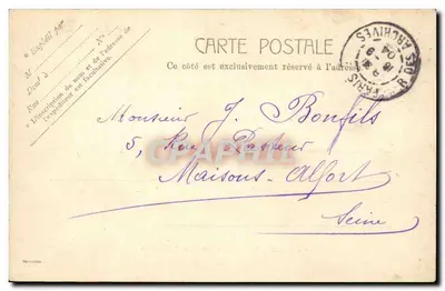 Place du Palais Bourbon — Paryż — wydawca anonimowy, nr 5243 — Rewers