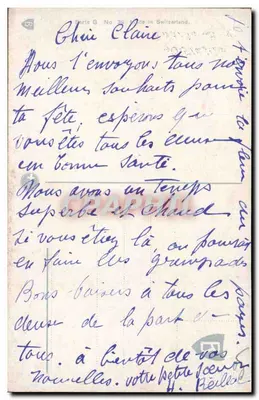 Ciclamenos — Lembrança de Aix-les-Bains — editor desconhecido, série G — Verso