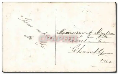 Menina em traje de inverno com carrinho — Exhance, França — editor H.K. n° 514 — Verso