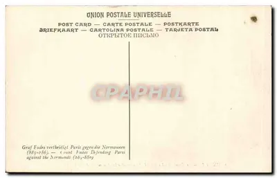 Wojna hrabiego Eudes przeciwko Normandom w Paryżu (885-886) — Schnetz — Muzeum w Paryżu — Rewers