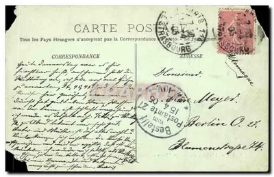 Paris — A Avenida dos Campos Elísios no Rond-Point — LL — Verso