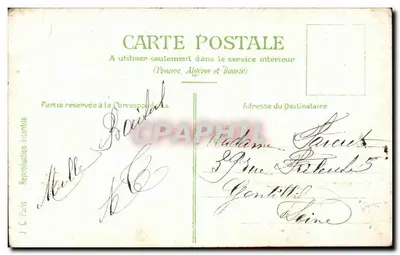 Il Biglietto di Alloggio — J.C. Paris — n° 420 — Verso