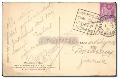 Pyrénées-Orientales — Skoczek Gros Hêtre i tło Tortes — Héliogravure 'Elle' Toulouse — Rewers
