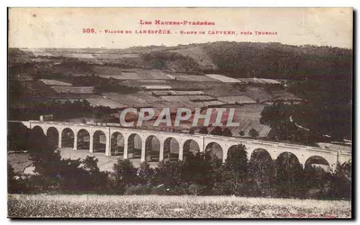 Viaduto de Lanespède — Rampe de Capvern, perto de Tournhat — As Altas Pirineus, n° 385