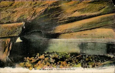 Le Mas-d'Azil — Interior da Gruta — Louis Sapery