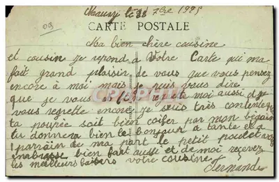 Le Mas-d'Azil — Interior da Gruta — Louis Sapery — Verso
