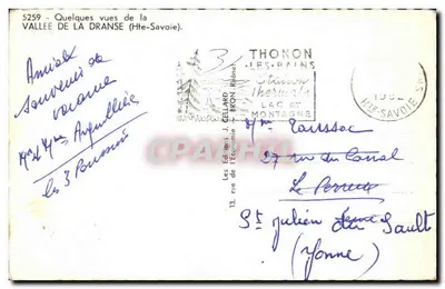 Dolina Dranse — Wydawca J. Gellard, n° 5259 — Rewers