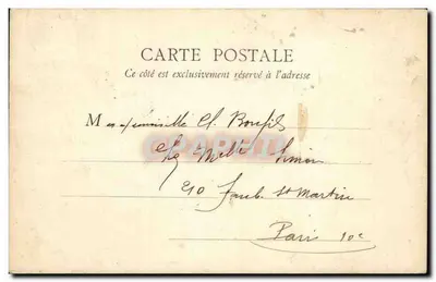 PARIS — Beeld van Lodewijk XIII — La. E. Pagan, n° 143 — Achterkant