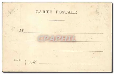 Paryż — Place du Châtelet — widok z kolumną i teatrem — Rewers