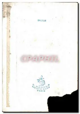 Croix de Vigne — motif religieux avec grappes de raisin — éditeur N. GENOUX BREVETÉ S.C.D.A. PARIS, n°1358 — Rewers