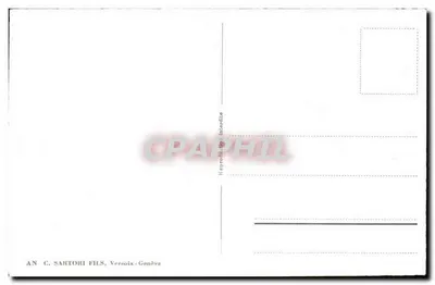 Ginevra. Rue du Mont Blanc e Rue de Cornavin — Hotel Suisse — editore C. Sartori Fils, Versoix — Verso