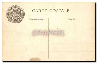 Dom Pérignon — Cellier da abadia de Hautvillers — Quadro pertencente à Maison Moët & Chandon — Verso