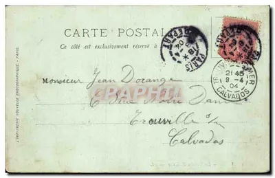Parigi — La Rue des Tuileries — LL. — n°494 — Verso
