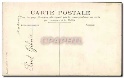 Marcha do 11 de junho de 1907 — Menu do banquete — Scolie Lumbière - Lyon — Verso