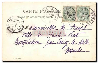 Mulher ao piano — ilustração — A. L'H., Paris, número de série não visível — Verso