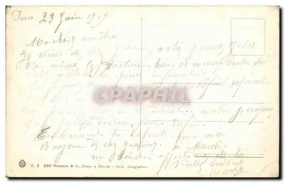 Sobre a ponte — Editor S. B. Edit Brunner & C., Como em Zurique — n°8 — Verso